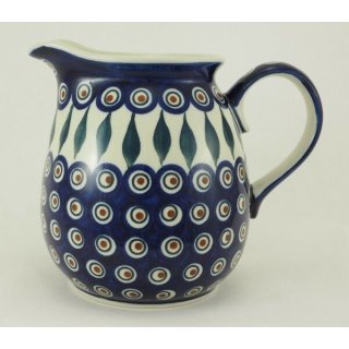 B-Ware Bunzlauer Keramik Krug, Blumenvase,  Kanne, Milchkrug, 1,4Liter, (D040-54)