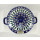 B-Ware Bunzlauer Keramik Suppenterrine mit Deckel, 3,5Ltr, Punkte, blau/weiß (W004-54)