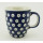 B-Ware Bunzlauer Keramik Tasse MARS - Becher - blau/weiß - 0,3 Liter, (K081-70M)