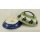 Bunzlauer Keramik Butterdose  für 250g Butter, blau/weiß/grün, Hasen (M077-P324)