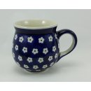B-Ware Bunzlauer Keramik Tasse BÖHMISCH - Becher - Punkte - 0,25 Liter, (K090-70M)