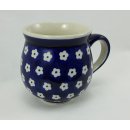 B-Ware Bunzlauer Keramik Tasse BÖHMISCH - Becher - Punkte - 0,25 Liter, (K090-70M)