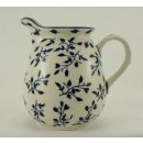 B-Ware Bunzlauer Keramik Krug; Blumenvase; Milchkrug; 0,9Ltr., Blätterranke (D041-LISK)