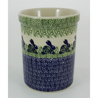B-Ware Bunzlauer Keramik Vase, Kochlöffelbehälter, Flaschenkühler, Hasen (P082-P324)