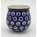 B-Ware Bunzlauer Keramik Tasse BÖHMISCH - Becher - Maritim - 0,25 Liter (K090-LK01)