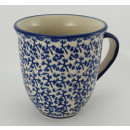 B-Ware Bunzlauer Keramik Tasse MARS Maxi - Becher - blau/weiß - 0,43 Liter, (K106-P364)