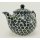 B-Ware Bunzlauer Keramik Teekanne, Kanne für 1,3Liter Tee, (C017-MKOB) U N I K A T