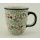 B-Ware Bunzlauer Keramik Tasse MARS - Becher - 0,3Ltr., Blumen (K081-EO36) U N I K A T