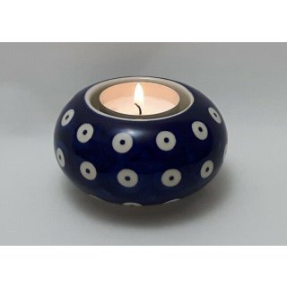 B-Ware Bunzlauer Keramik Kerzenhalter KULA, Kugel, Deko, Teelichthalter, (S008-70A)