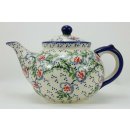 B-Ware Bunzlauer Keramik Teekanne, für 1,3Liter Tee, (C017-P372) U N I K A T