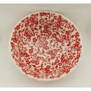 B-Ware Bunzlauer Keramik Schale MISKA, Müsli, Schüssel, rot/weiß, ø14,5cm, Unikat (M089-GZ32)