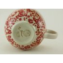 B-Ware Bunzlauer Keramik Tasse, Cappuccino, Milchcafe, UNIKAT modern, (F044-GZ32) 0,45L