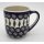 B-Ware Bunzlauer Keramik Tasse Maxi - Pfauenauge - 0,48 Liter, (K152-54)