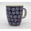 B-Ware Bunzlauer Keramik Tasse MARS - blau/weiß - 0,3 Liter, Sterne (K081-LG01)