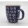 B-Ware Bunzlauer Keramik Tasse MARS - blau/weiß - 0,3 Liter, Sterne (K081-LG01)