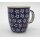 B-Ware Bunzlauer Keramik Tasse MARS - blau/weiß - 0,3 Liter, Sterne (K081-LG01)