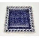 Bunzlauer Keramik Teller eckig 23,5x23,5cm; Kuchenteller, Essteller (T146-DPMA)