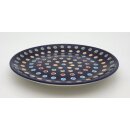 B-Ware Bunzlauer Keramik Teller, Essteller, Kuchenteller, Frühstück, ø 22cm, UNIKAT (T134-070S)