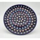 B-Ware Bunzlauer Keramik Teller, Essteller, Kuchenteller, Frühstück, ø 22cm, UNIKAT (T134-070S)