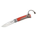 Opinel Taschenmesser No 08, OUTDOOR, earth/rot, rostfrei