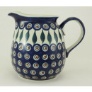 Bunzlauer Keramik Krug, Blumenvase,  Kanne, Milchkrug, 1,4Liter, (D040-54)
