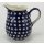 Bunzlauer Keramik Krug; Blumenvase; Milchkrug; 0,9Liter, (D041-70A), Punkte