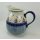 Bunzlauer Keramik Krug; Blumenvase; Milchkrug; 0,9Liter, Segelboote, (D041-DPML)