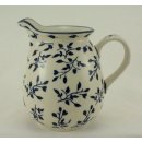 Bunzlauer Keramik Krug; Blumenvase; Milchkrug; 0,9Ltr., Blätterranke (D041-LISK)