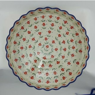 Bunzlauer Keramik Quicheform, Obstkuchen, Auflaufform, Tarteform (F094-AC61)