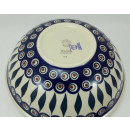 Bunzlauer Keramik Schale MISKA, Schüssel, Salat, blau/weiß/grün, ø24cm (M092-54)