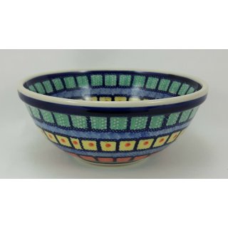 Bunzlauer Keramik Schale MISKA, Schüssel, Salat, bunt, ø17cm (M090-10), V=0,6L