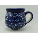 Bunzlauer Keramik Tasse BÖHMISCH - Becher - Blumen - 0,25 Liter, (K090-J109)