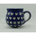 Bunzlauer Keramik Tasse BÖHMISCH - Becher - Herzen - 0,25Liter, (K090-SEM)