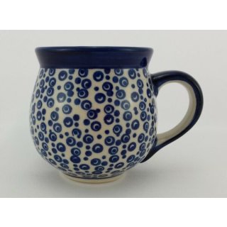 K090-WA Bunzlauer Keramik Tasse BÖHMISCH 0,3 Liter, runde Form Becher
