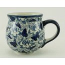 Bunzlauer Keramik Tasse BÖHMISCH - Becher - U N I K A T - 0,25Liter, (K090-AS56)