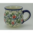 Bunzlauer Keramik Tasse BÖHMISCH - Becher - U N I K A T - 0,25Liter, (K090-P372)
