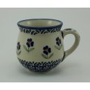 Bunzlauer Keramik Tasse BÖHMISCH MINI - blau/weiß/grün; 0,18 Liter, (K067-ASS)