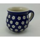 Bunzlauer Keramik Tasse BÖHMISCH MINI, Becher, blau/weiß 0,18 Liter, (K067-70M)