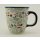 Bunzlauer Keramik Tasse MARS - Becher - 0,3Ltr., Blumen (K081-EO36) U N I K A T 