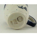 Bunzlauer Keramik Tasse MARS - blau/weiß - 0,3 Liter, Tannenbäume (K081-CHDK)