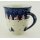 Bunzlauer Keramik Tasse MARS Maxi - Becher - blau/weiß - 0,43 Liter, (K106-CHDK)